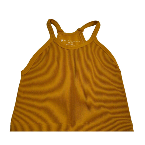 Free People Movement Happiness Runs Tank Top Cropped Ribbed Stretch Brown XS/S - Picture 1 of 6